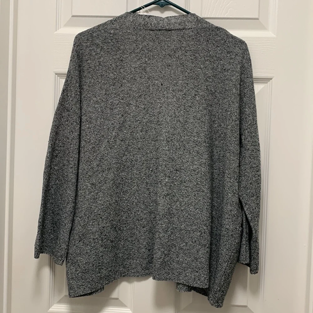 NWT EILEEN FISHER Open Front Organic Linen & Cotton Cardigan - Picture 7 of 8